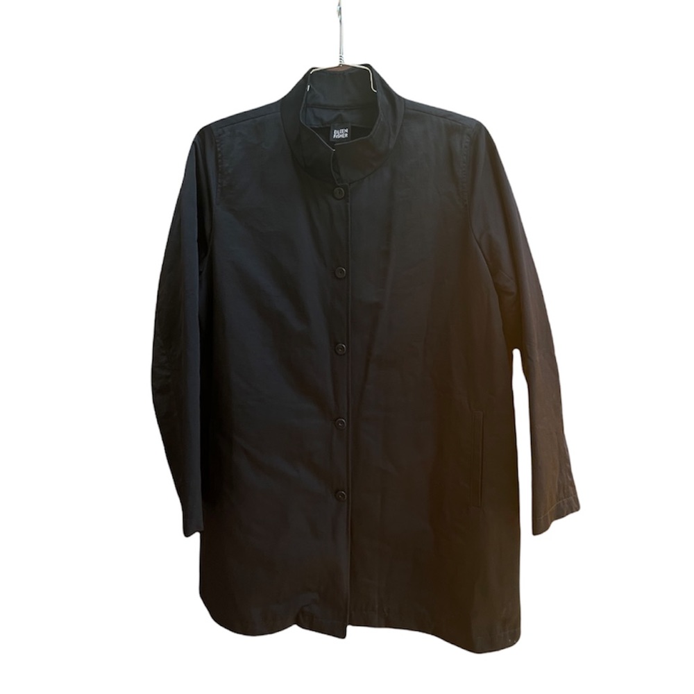 Eileen Fisher Stand Collar 3 in 1 Removable Liner Jacket NWT Medium $338